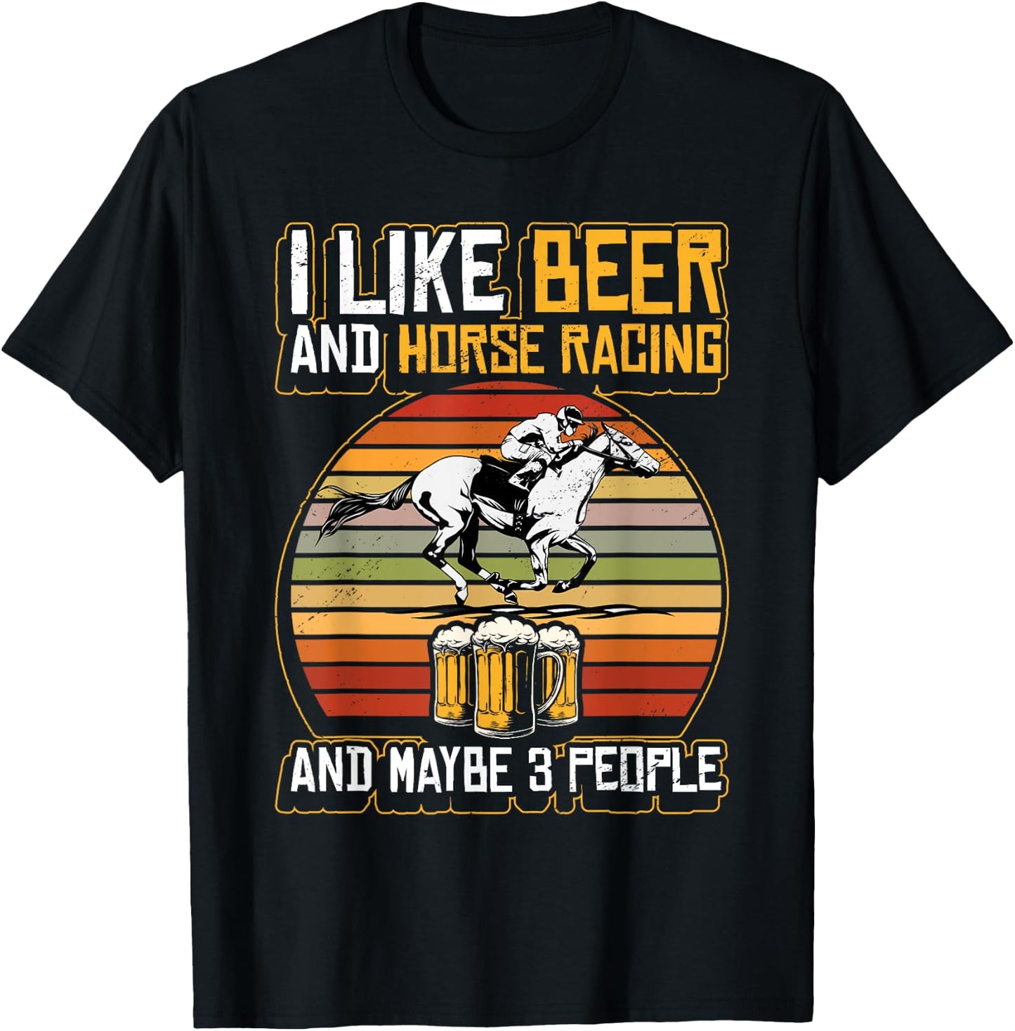 Funny Horse Racing Derby Horse Betting Race Horser Owner T-Shirt - T-Shirt | Black