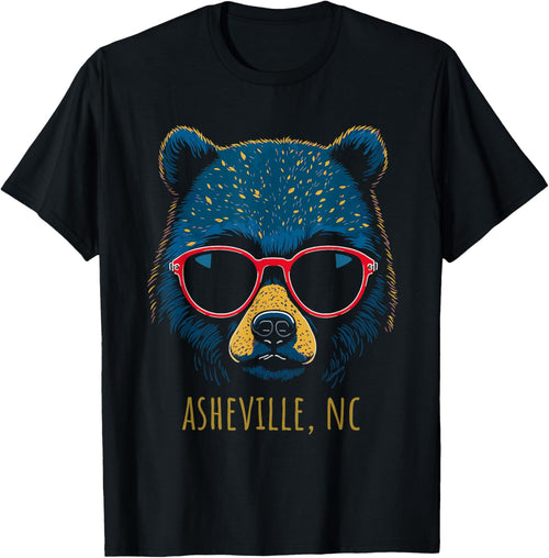 Asheville NC USA Bear Wearing Sunglasses Design