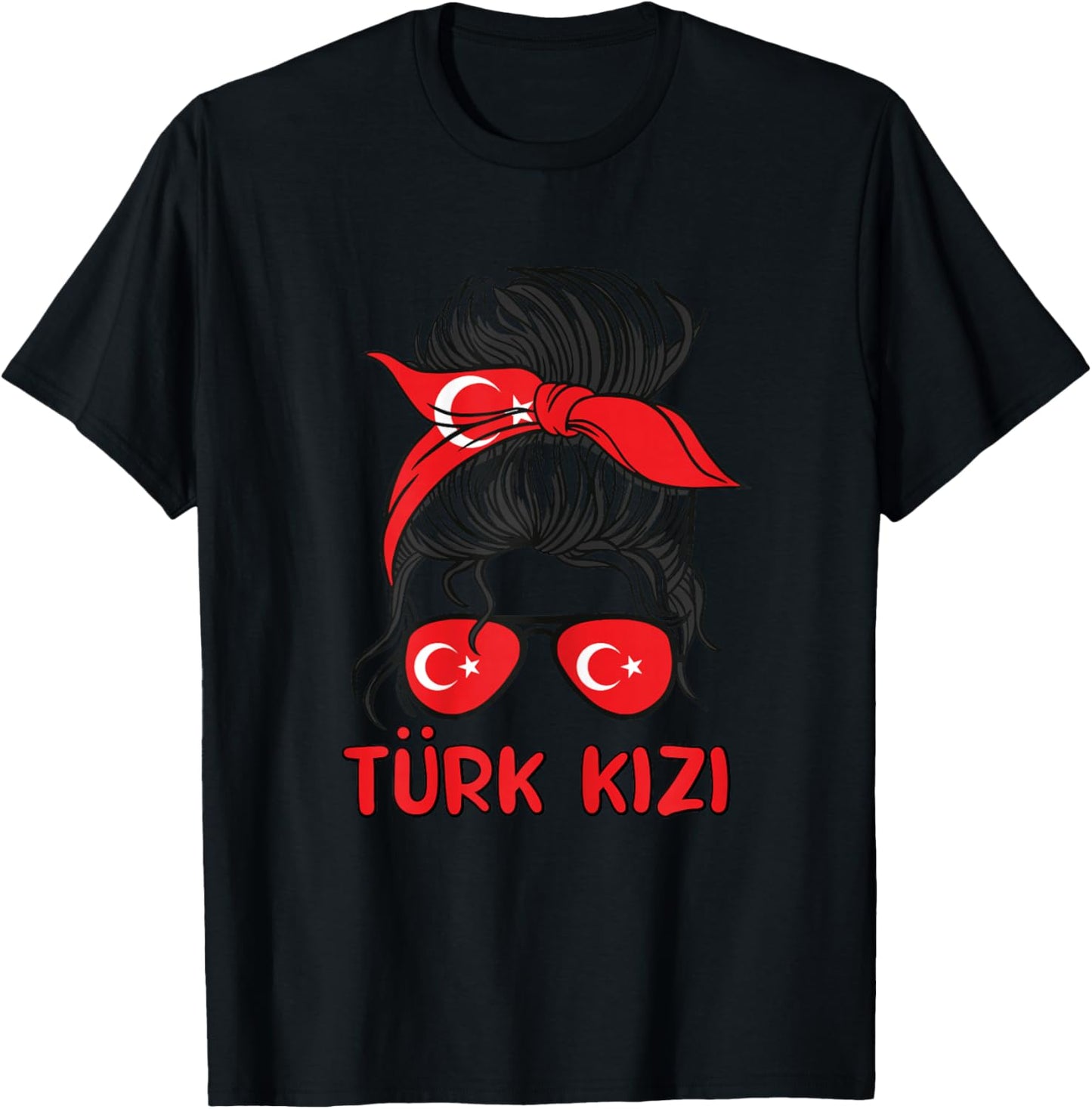 Turkiye Mädchen Türkei Mädchen Türkische kizi Frauen Türkische Flagge T-Shirt - T-Shirt | Black