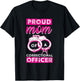 Correctional Officer Proud Mom Thin Silver Line T-Shirt - T-Shirt | Black