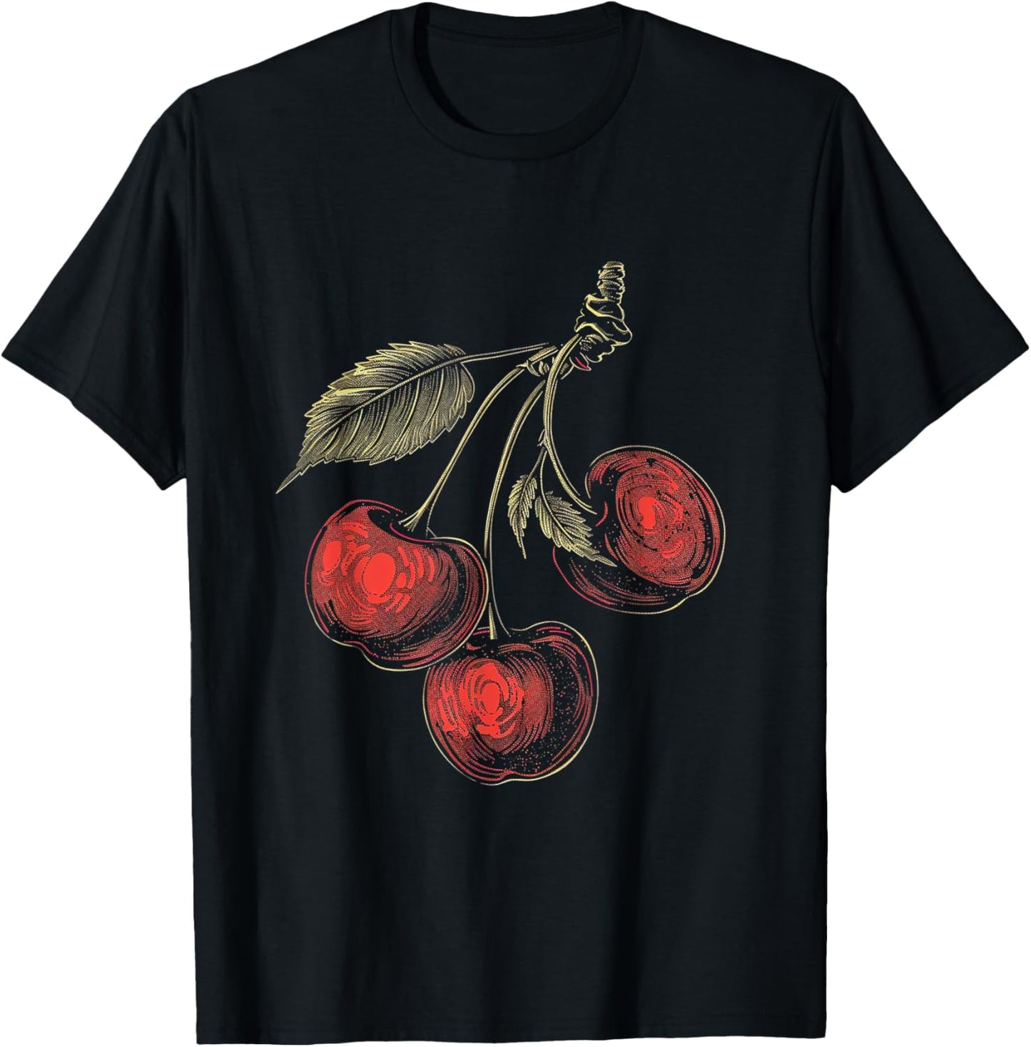 Vintage Cherry T-Shirt - T-Shirt | Black