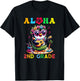 Aloha Second Grade Penguin Hawaii Back to School Kids Girl T-Shirt - T-Shirt | Black