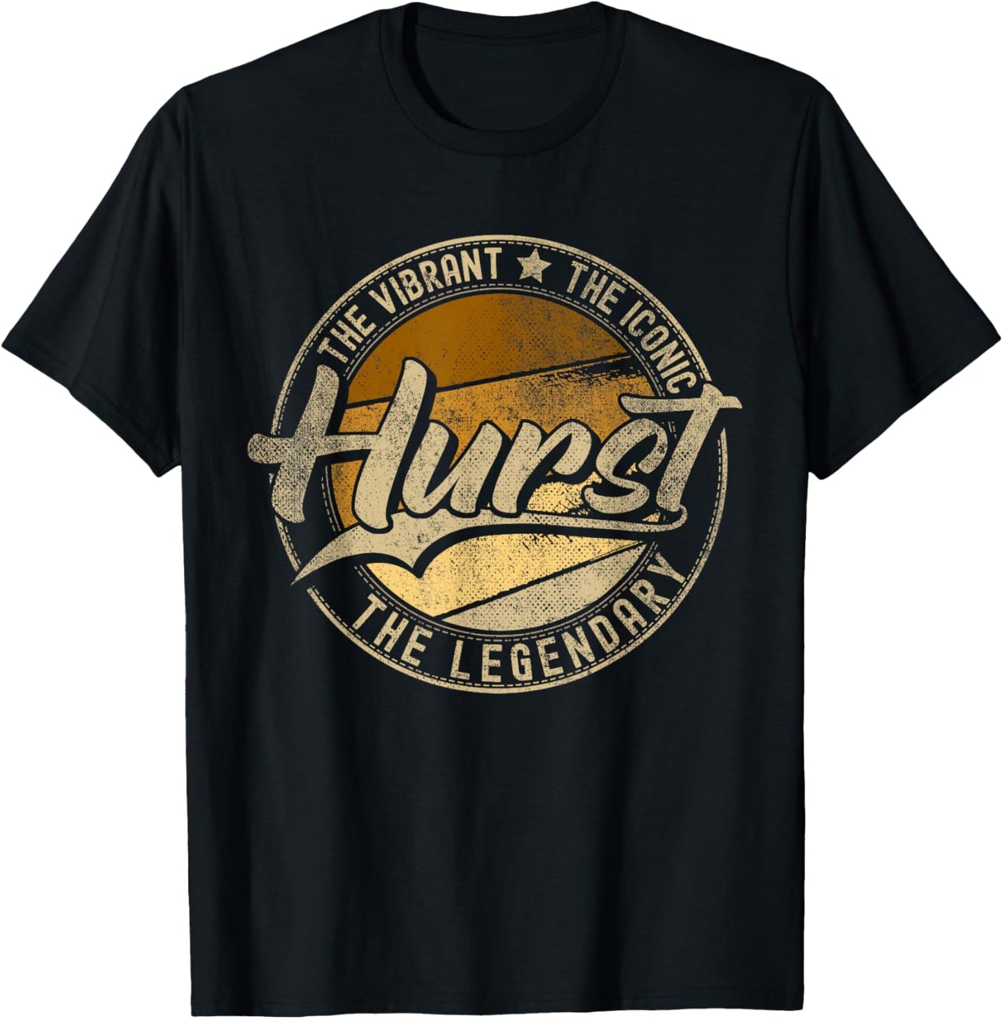 Hurst TX | Texas Vintage Distressed T-Shirt - T-Shirt | Black
