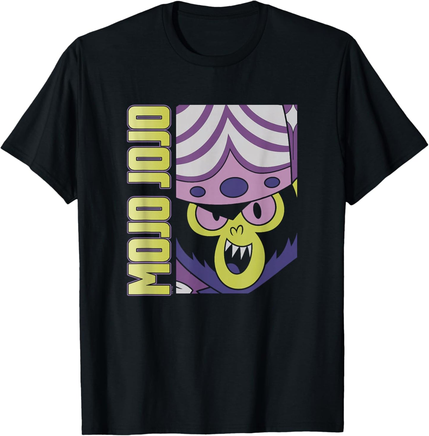 Power Puff Girls Mojo JoJo Big Face Poster T-Shirt - T-Shirt | Black