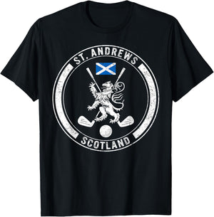 Golf St Andrews Scotland Golf Lover Gift Ideas, Life Golf Pl T-Shirt - T-Shirt | Black