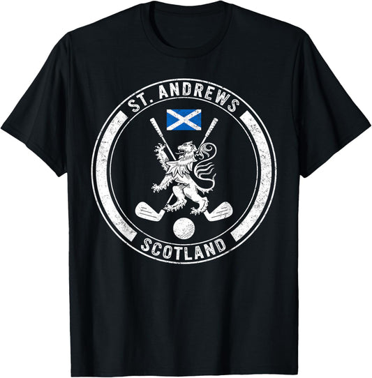 Golf St Andrews Scotland Golf Lover Gift Ideas, Life Golf Pl T-Shirt - T-Shirt | Black