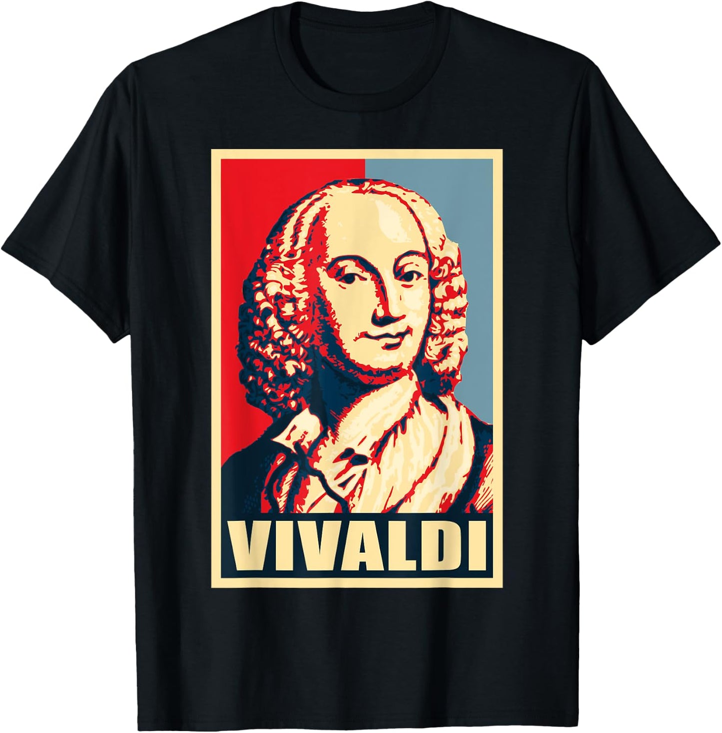 Antonio Vivaldi Classical Music Composer Retro T-Shirt - T-Shirt | Black