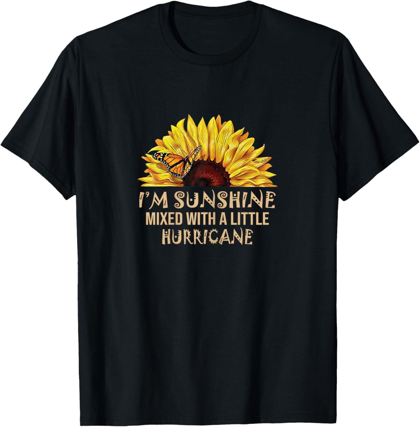 I'm Sunshine Mixed with Little Hurricane T-Shirt - T-Shirt | Black