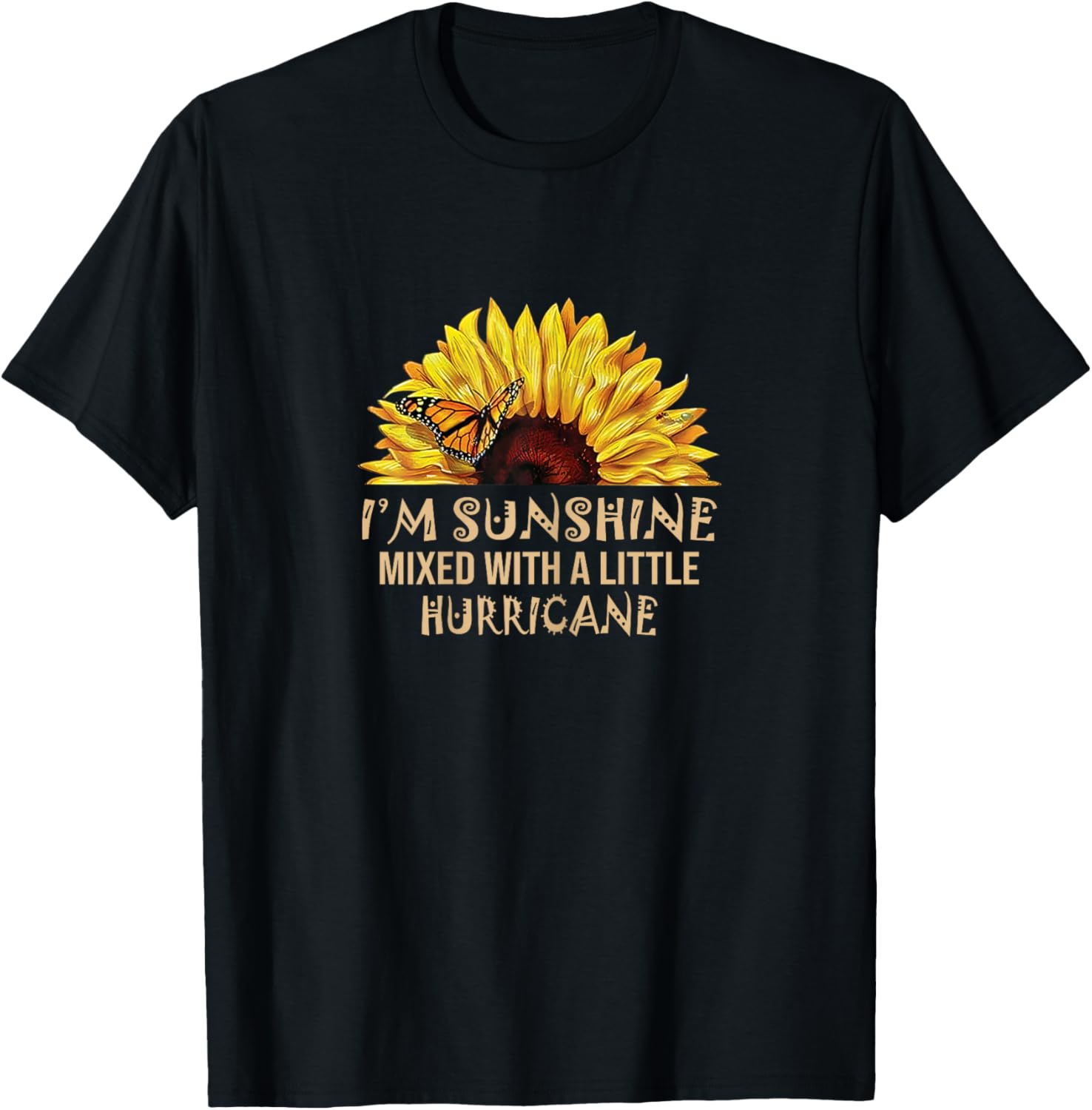 I'm Sunshine Mixed with Little Hurricane T-Shirt - T-Shirt | Black