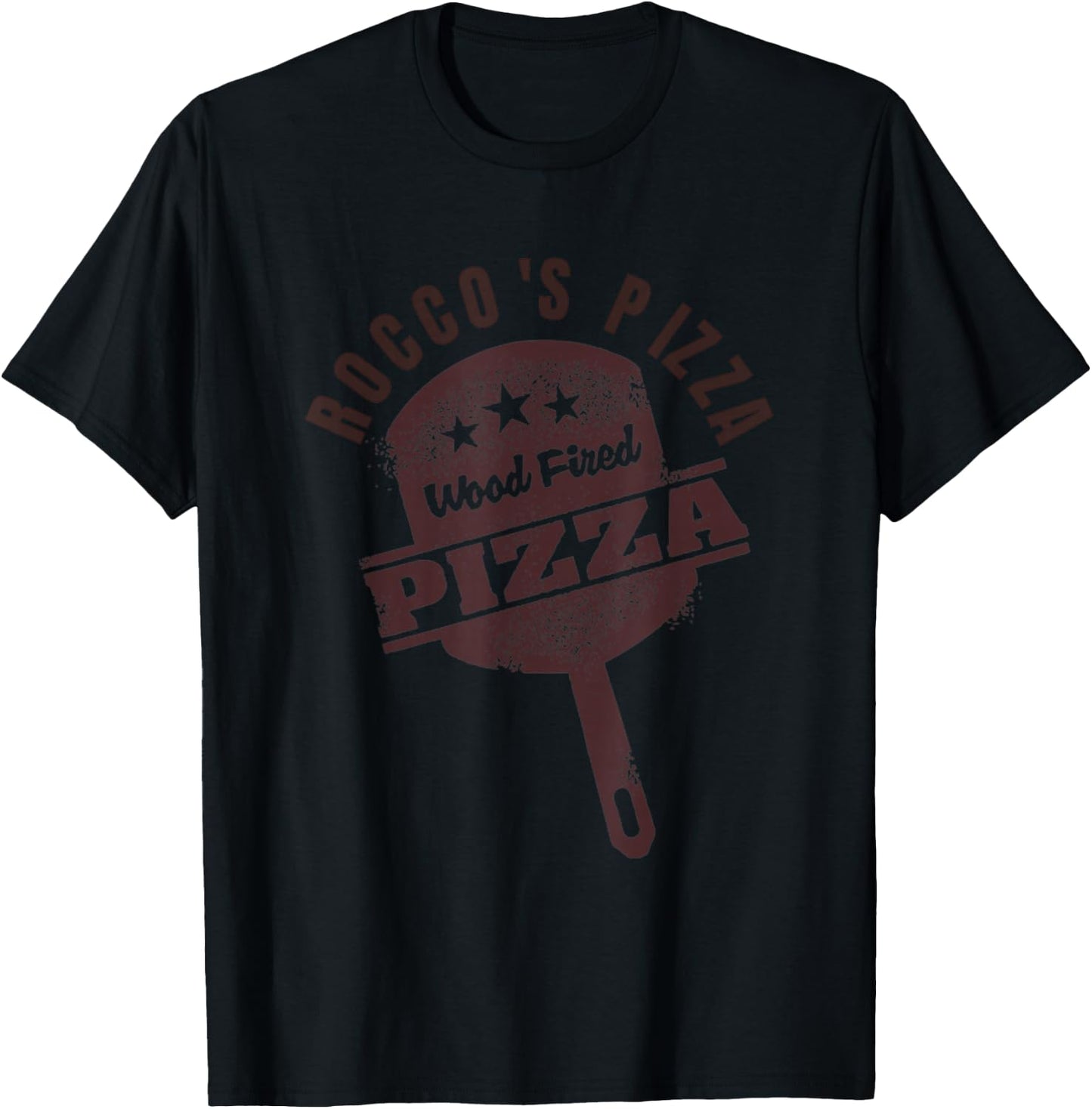 Rocco's Wood fired Pizza Restaurant employee/ customer T-Shirt - T-Shirt | Black