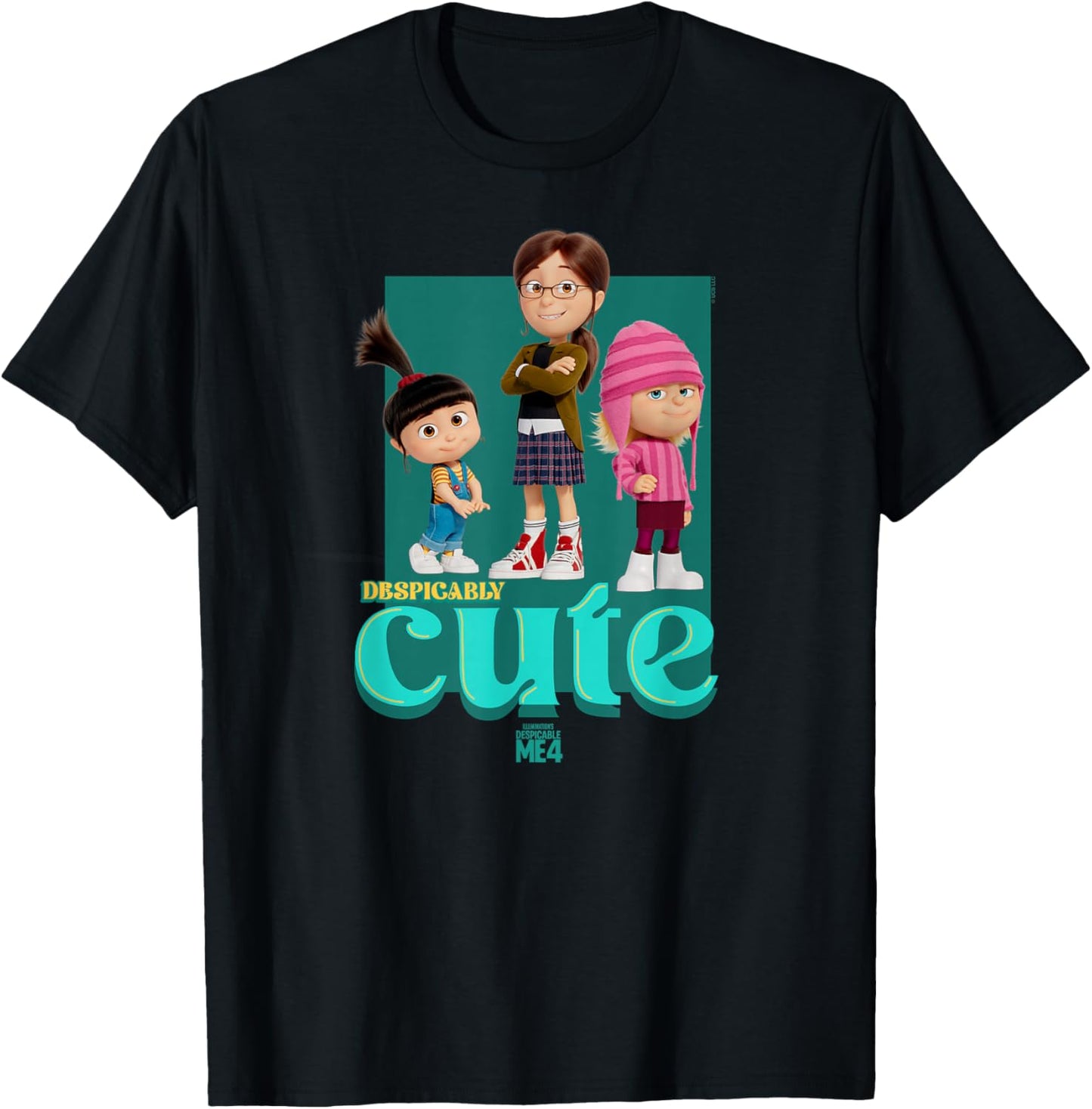 Minions Despicable Me 4 Despicably Cute T-Shirt - T-Shirt | Black