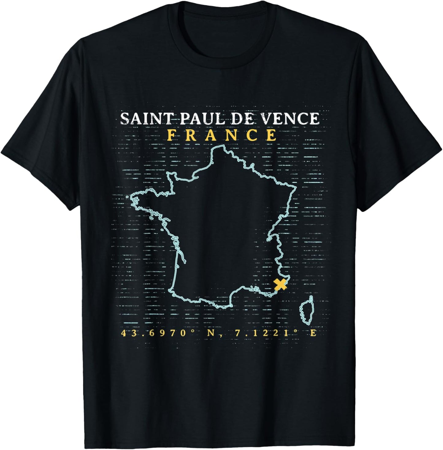 France Saint Paul de Vence T-Shirt - T-Shirt | Black