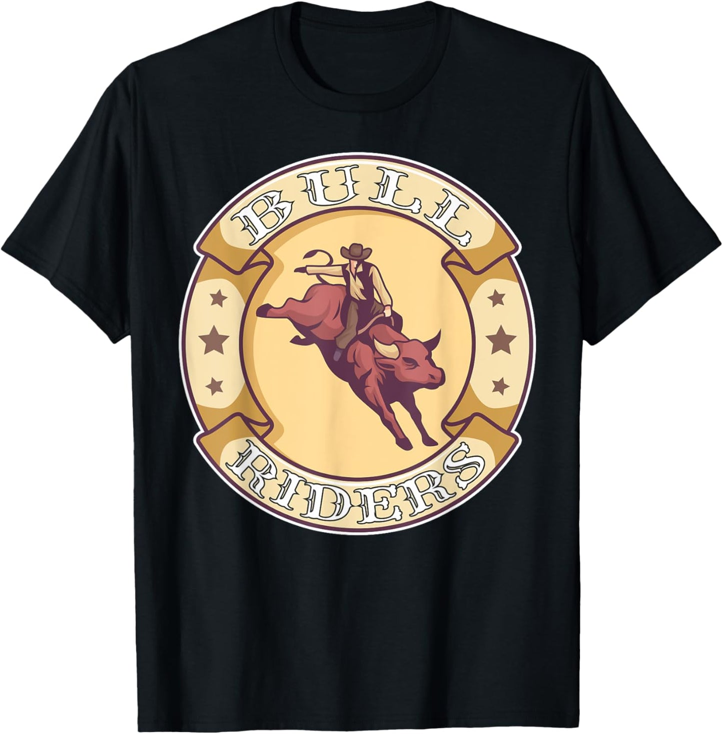 Bull Riders Cowboy Bull Riding T-Shirt - T-Shirt | Black