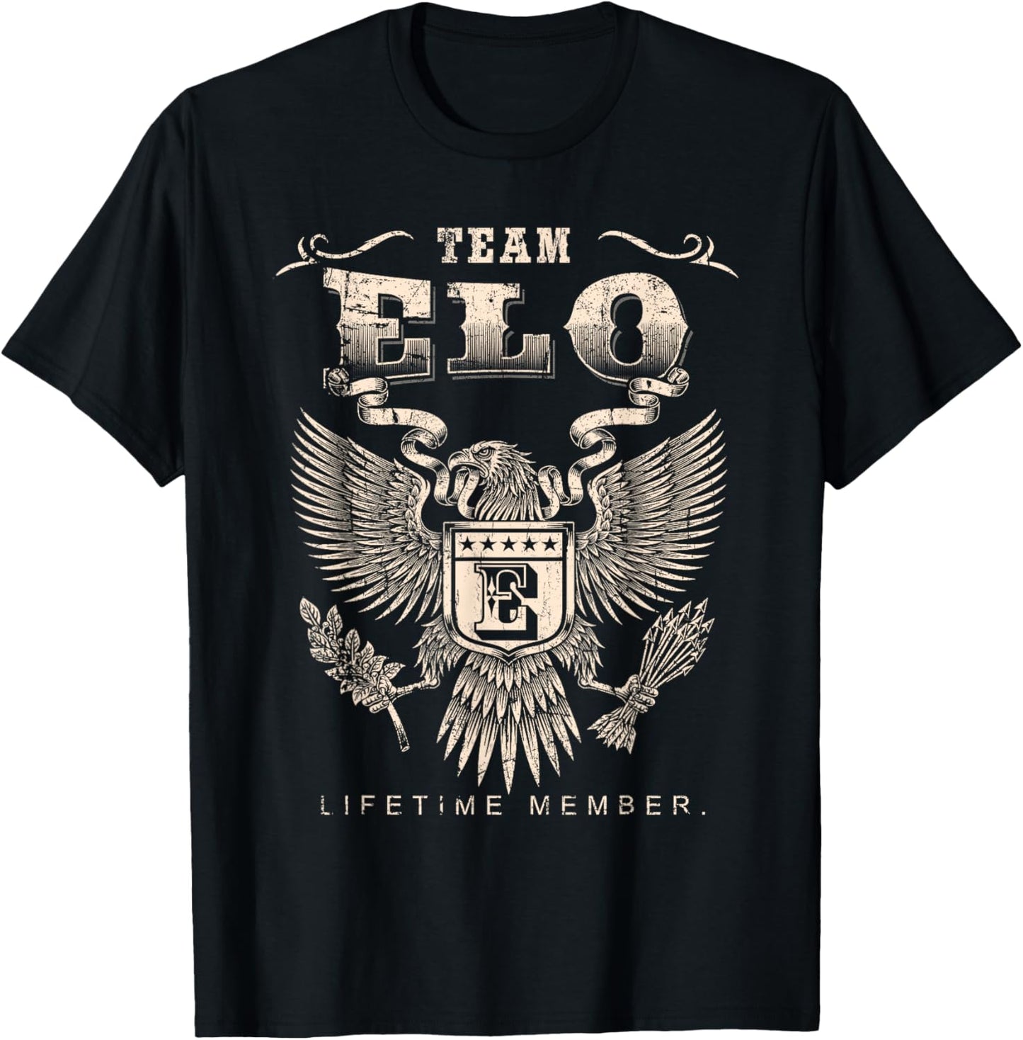 Team Elo Lifetime Member - Elo Name T-Shirt - T-Shirt | Black