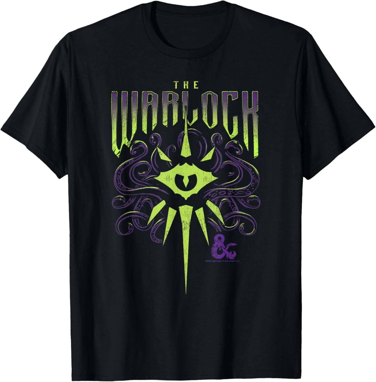 Dungeons & Dragons The Warlock Class Mysterious Pact Logo T-Shirt - T-Shirt | Black