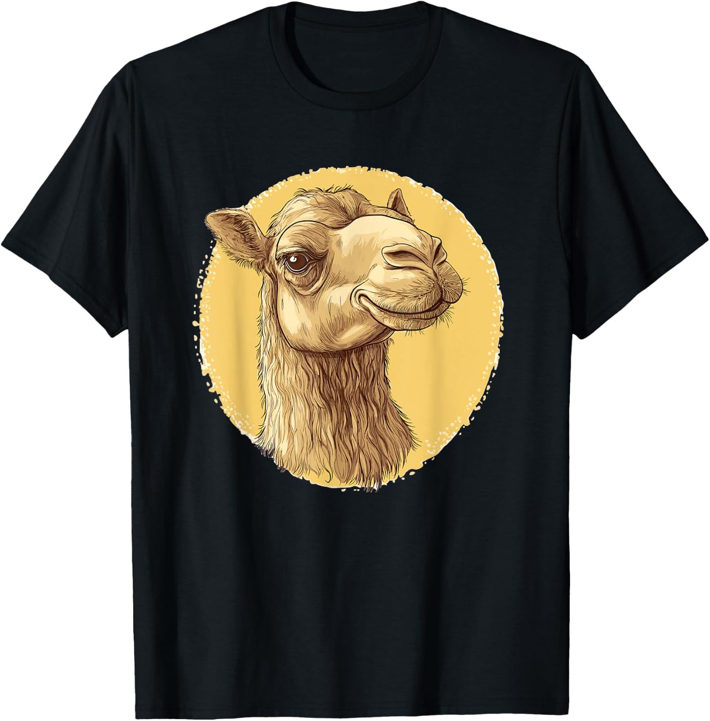 Vintage Camel Illustration T-Shirt - T-Shirt | Black