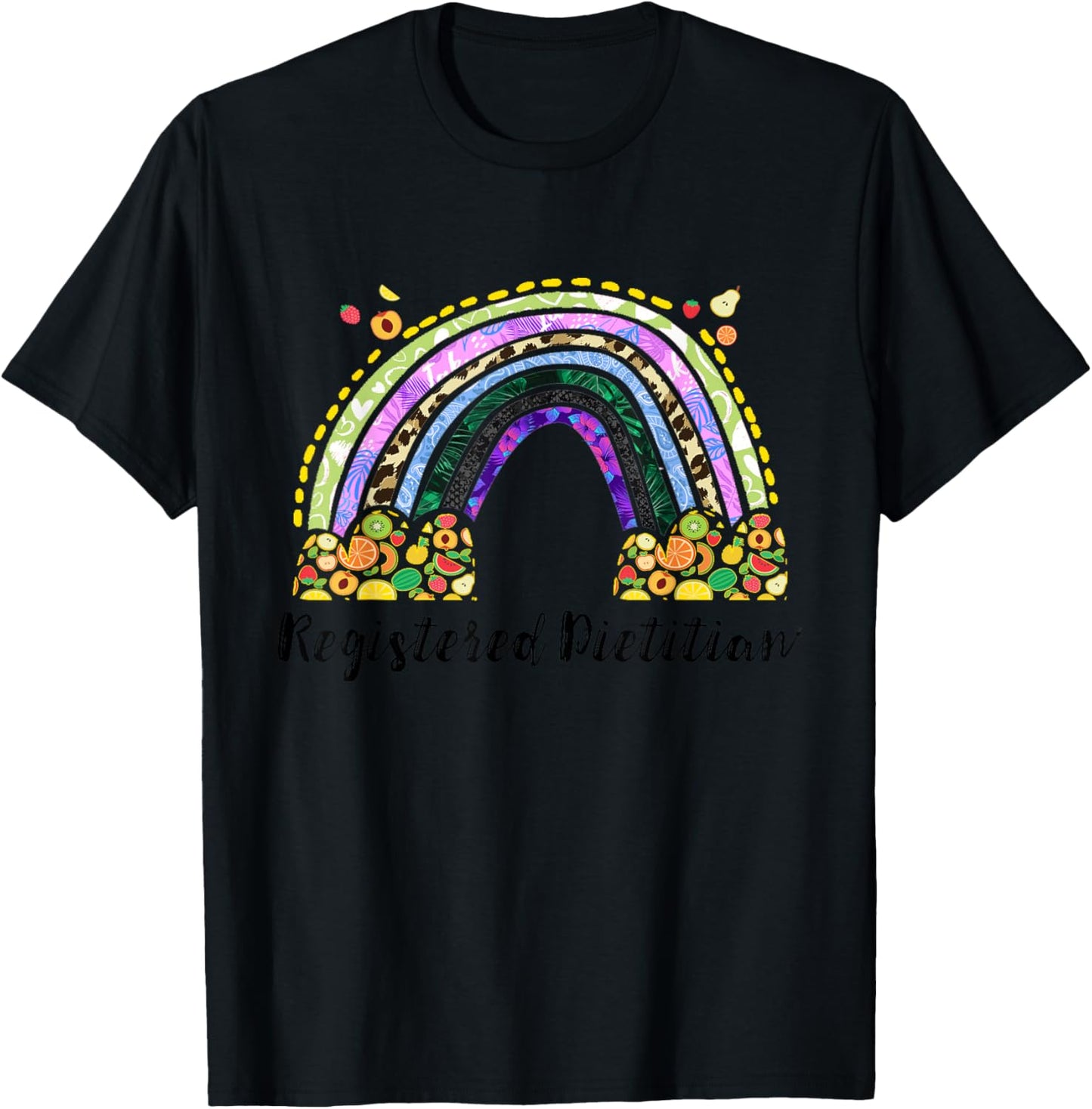 Registered Dietician Nutrition Healthy Dietary Dietitian T-Shirt - T-Shirt | Black