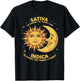 Cosmic Harmony Botanical Balance Mindset Sativa To Change Things Indica To Accept Things , Small, Black T-Shirt - T-Shirt | Black