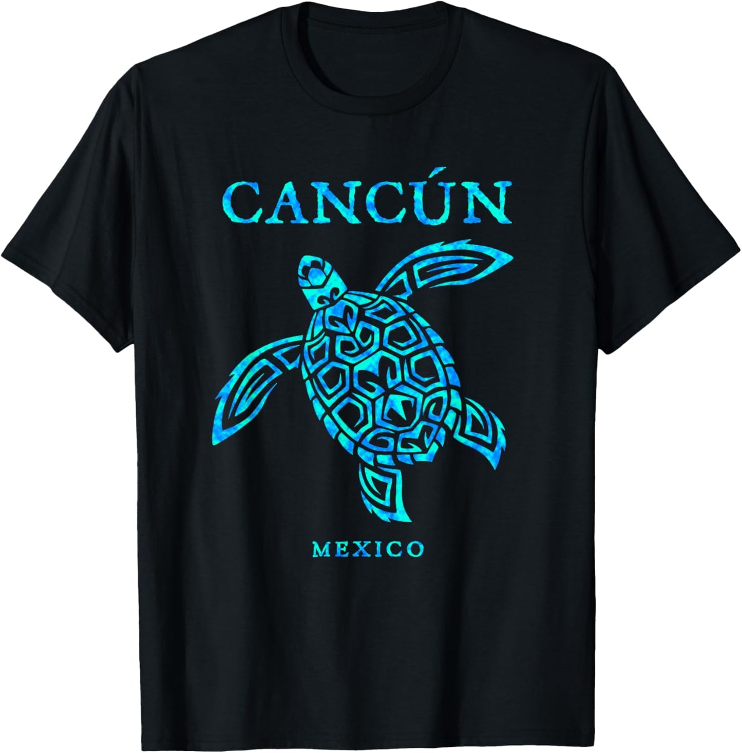 Cancun Mexico Sea Turtle Boys Girls Toddler Souvenir T-Shirt - T-Shirt | Black