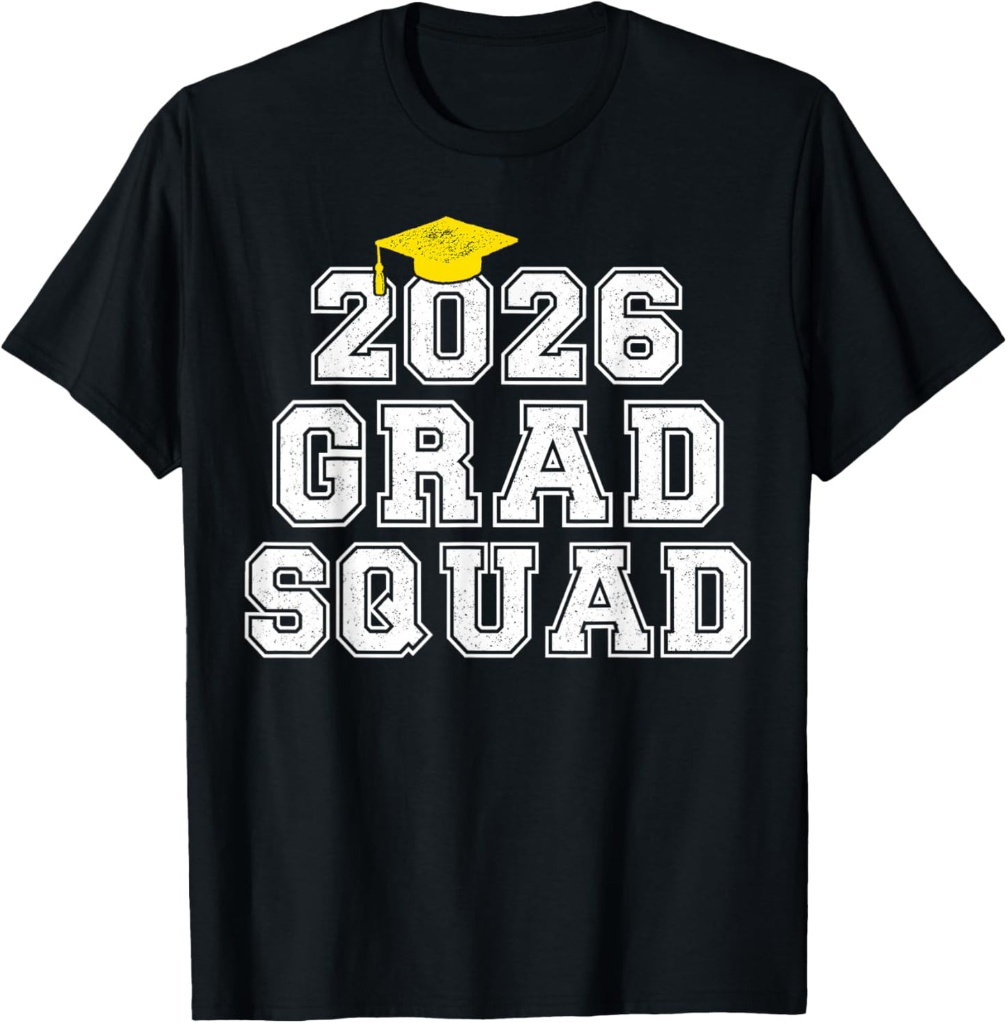 Grad Squad 2026 Graduation Senior Family Matching T-Shirt - T-Shirt | Black