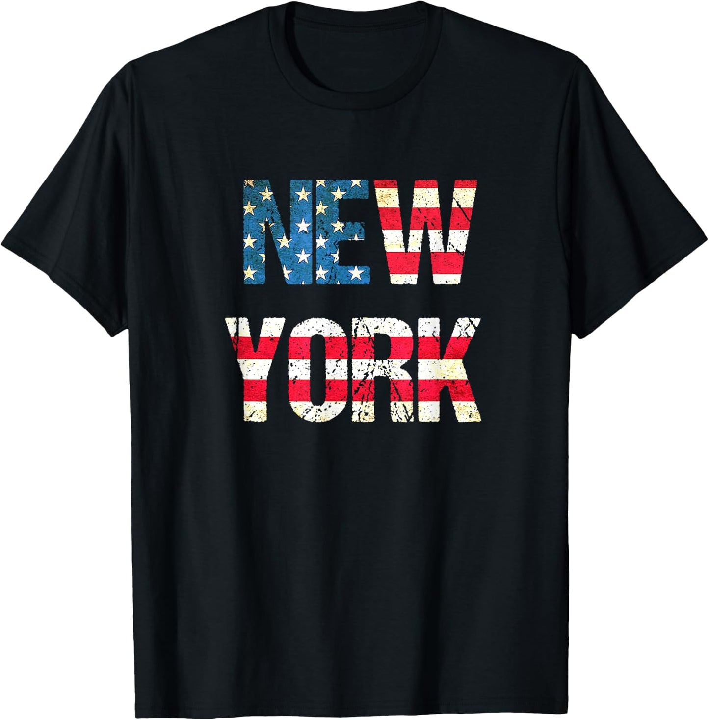 I Love New York Flag Souvenir NY T-Shirt - T-Shirt | Black