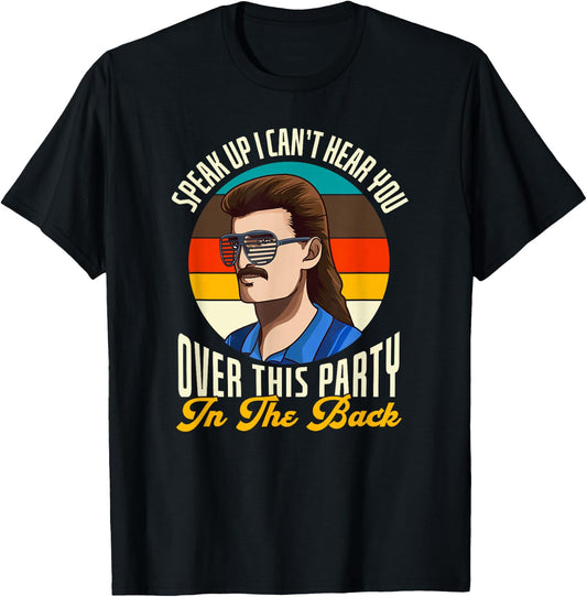 Funny Redneck Shirt, Redneck Gift, Funny Redneck Mullet T-Shirt - T-Shirt | Black