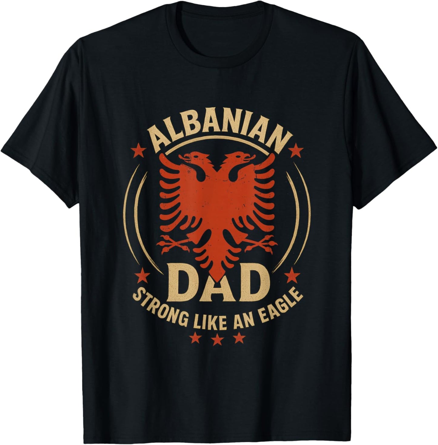 Albanian Father's day Skenderbeg Albania proud Albanian Dad T-Shirt - T-Shirt | Black