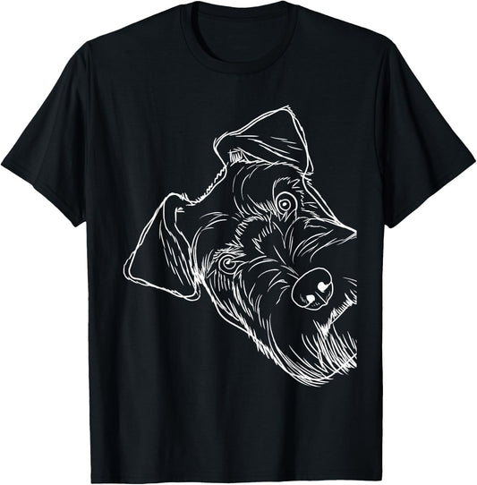 Funny Dog Schnauzer T-Shirt - T-Shirt | Black
