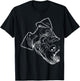 Funny Dog Schnauzer T-Shirt - T-Shirt | Black