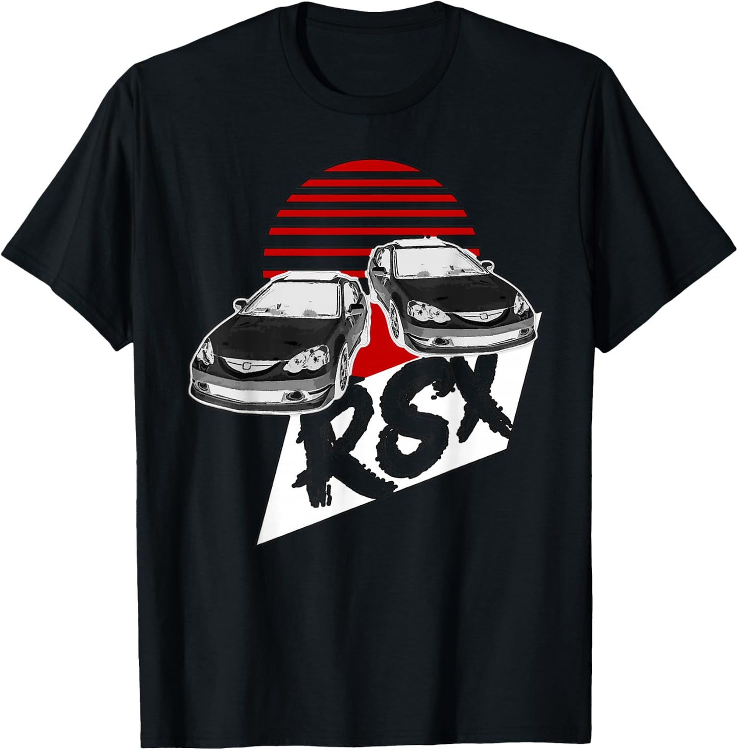 Rexy RSX DC5 4banger Sports Coupe Race Car JDM T-Shirt - T-Shirt | Black
