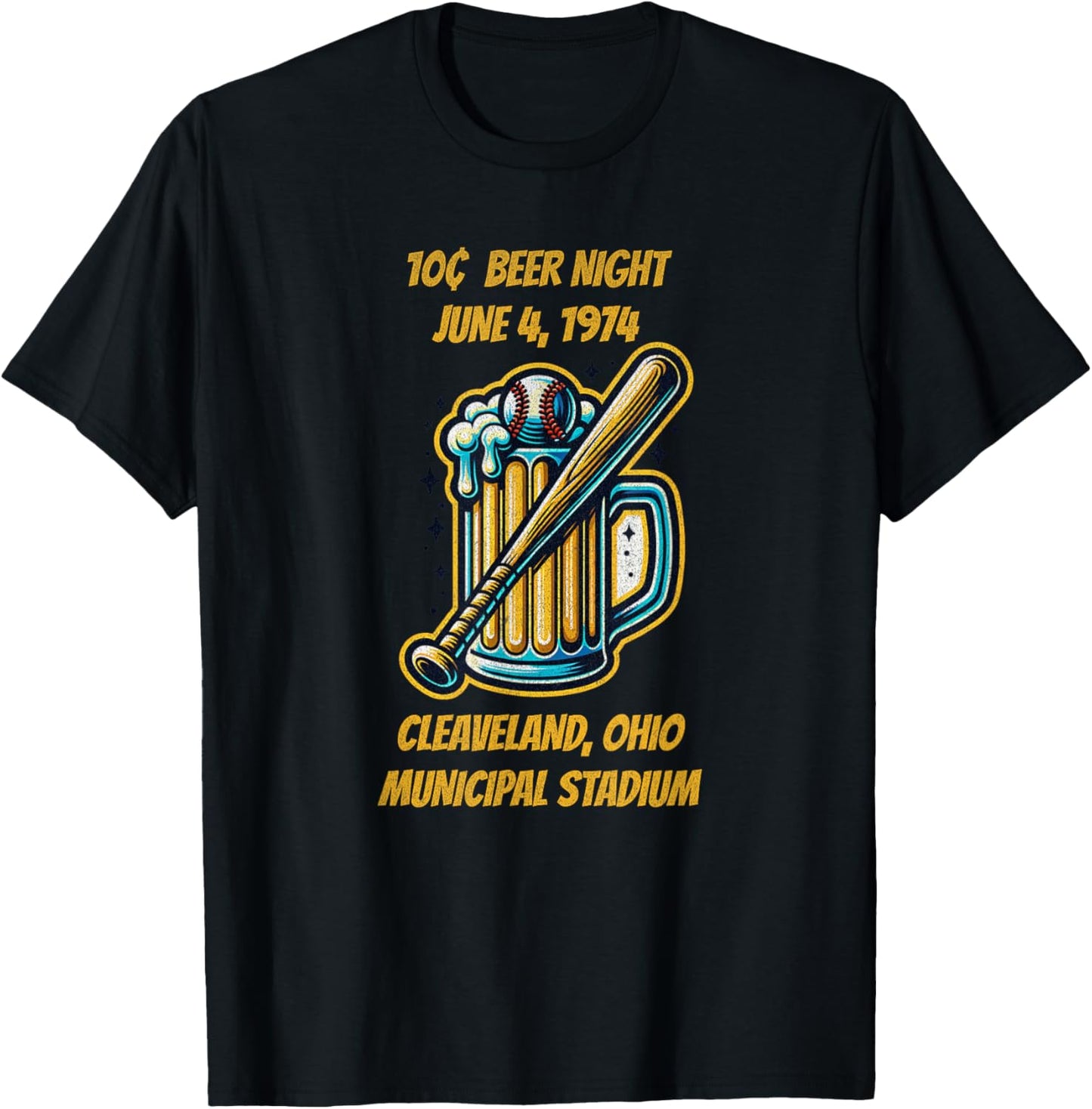 Cleveland 10 cent beer night Ohio T-Shirt - T-Shirt | Black