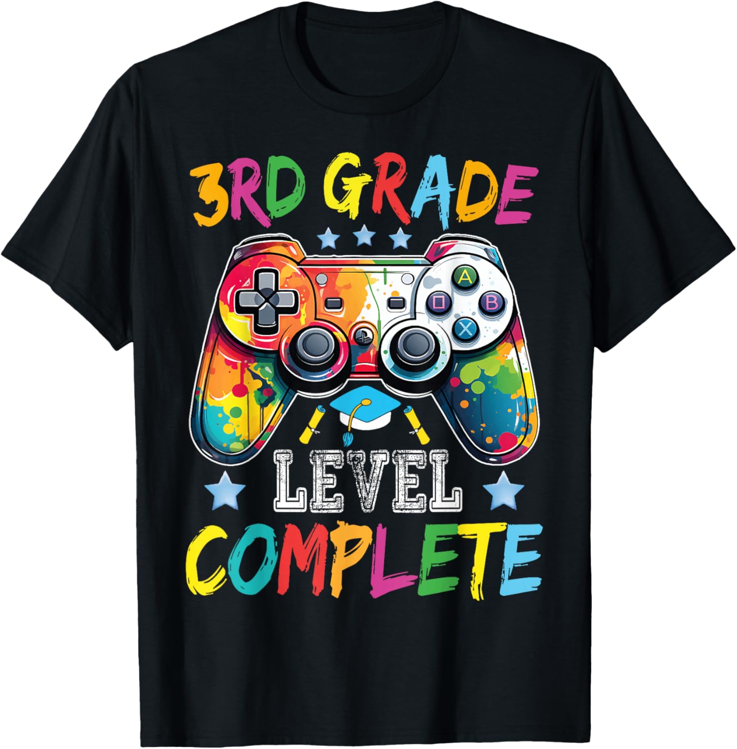 3rd Grade Level Complete Shirt Graduation Last Day Of School T-Shirt - T-Shirt | Black