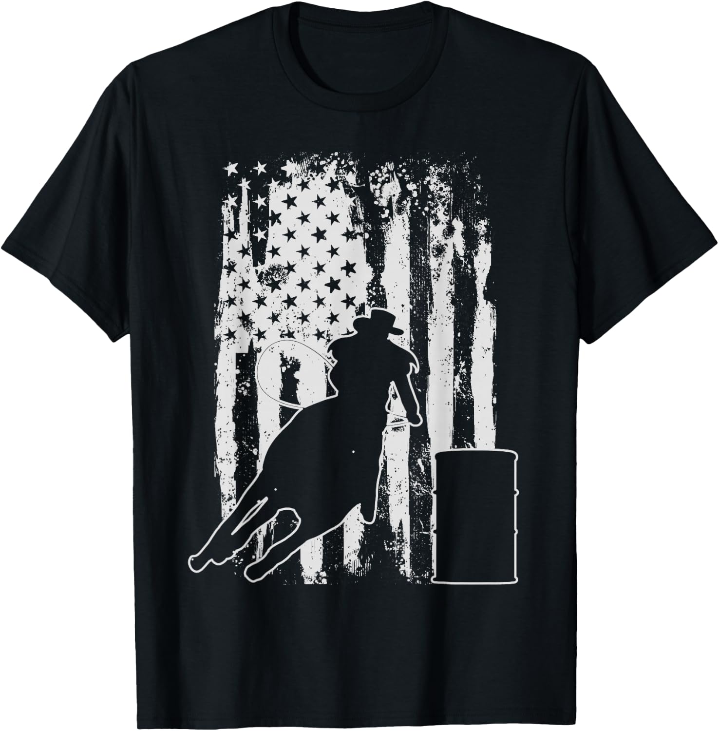 Barrel Racing Gift T-Shirt - T-Shirt | Black