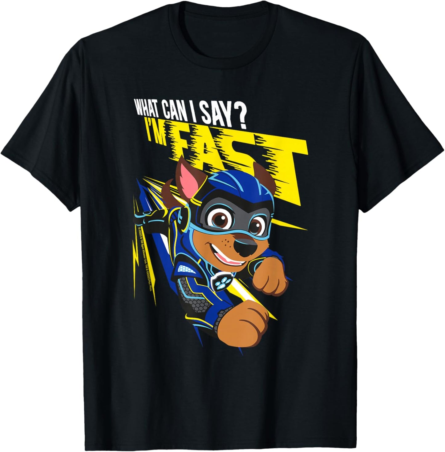 PAW Patrol: The Mighty Movie Chase Flying T-Shirt - T-Shirt | Black