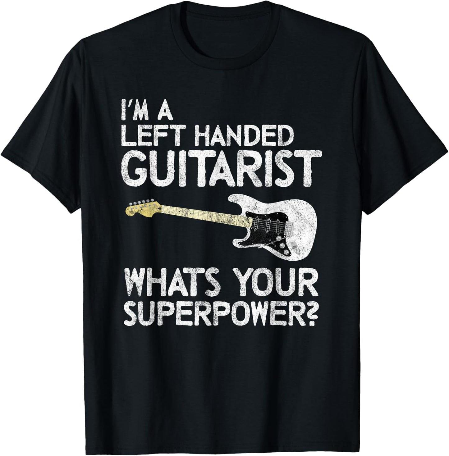 Left Handed Guitarist Lefty Guitar Player Shredder Rock Band T-Shirt - T-Shirt | Black
