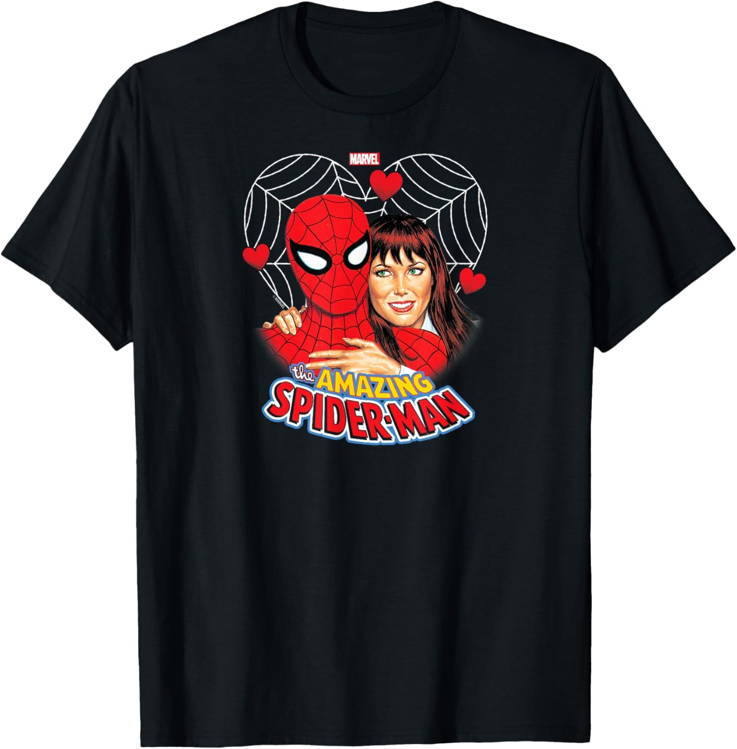 Spider-Man - Spidey and Mary Jane Valentine's Day T-Shirt - T-Shirt | Black