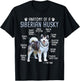 Anatomy Of A Siberian Husky - Dog Breeder Pet Trainer Puppy T-Shirt - T-Shirt | Black