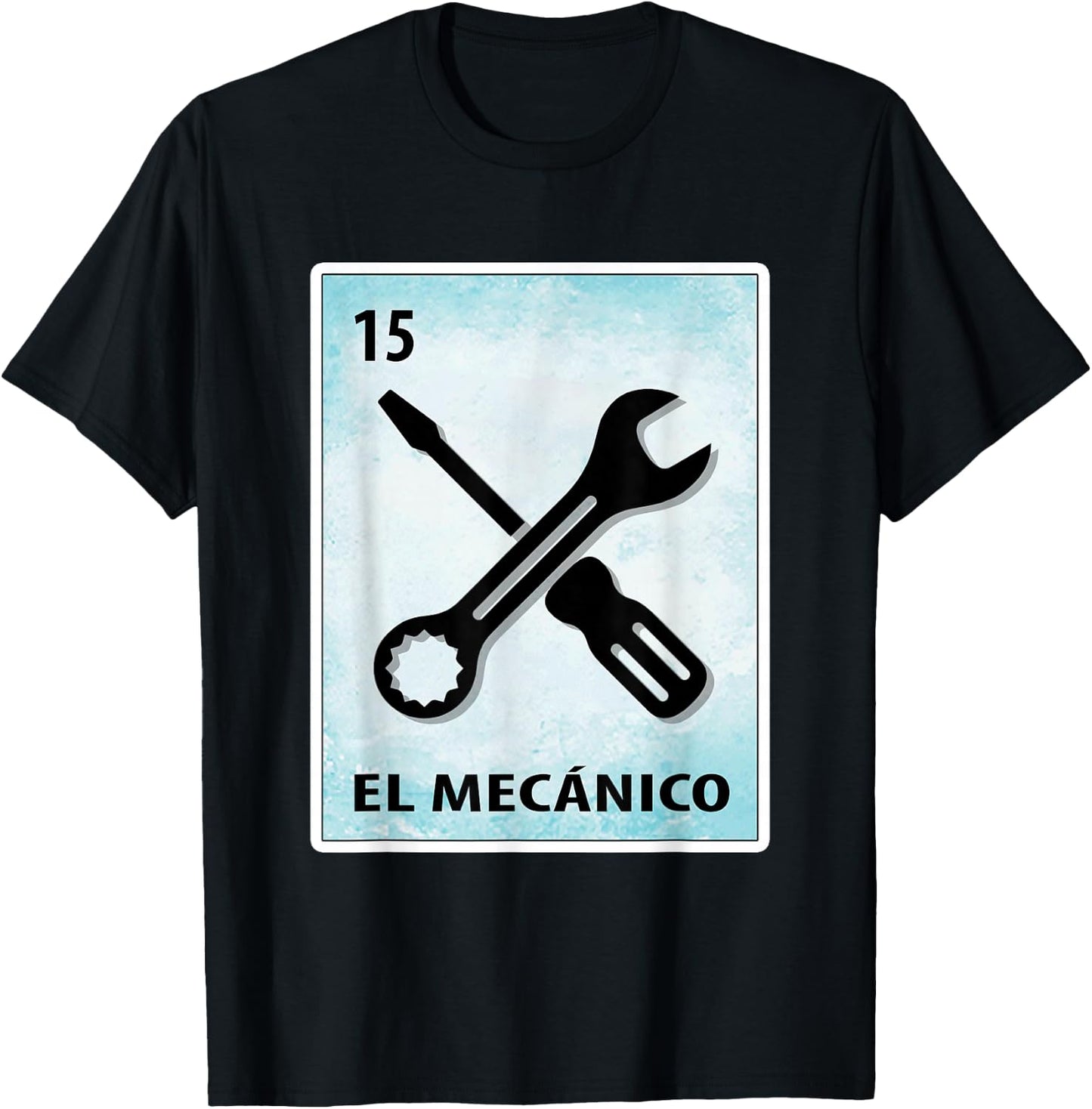 El Mecanico Mexican Mechanic Cards T-Shirt - T-Shirt | Black
