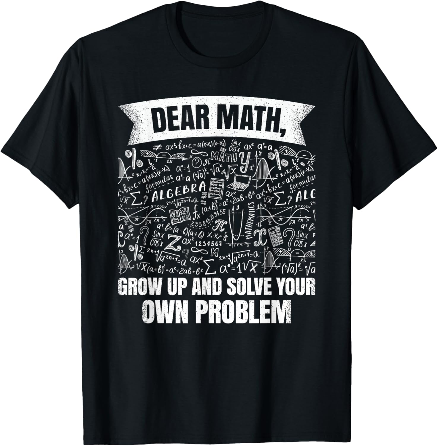 Funny Math Teacher Student Mathematics Professor Engineer T-Shirt - T-Shirt | Black