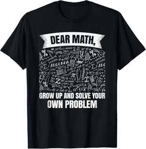 Funny Math Teacher Student Mathematics Professor Engineer T-Shirt - T-Shirt | Black