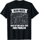 Funny Math Teacher Student Mathematics Professor Engineer T-Shirt - T-Shirt | Black