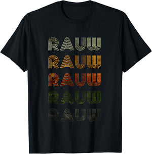 Love Heart Rauw Grunge Vintage Style Black Rauw T-Shirt - T-Shirt | Black