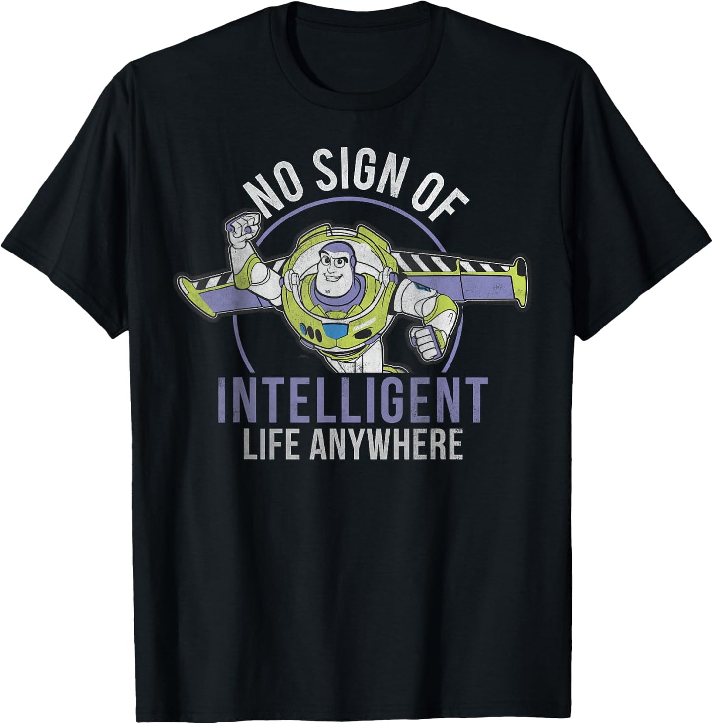 Disney Pixar Toy Story Buzz Lightyear Intelligent Life T-Shirt - T-Shirt | Black