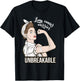 Lung Cancer Awareness Warrior Unbreakable Support T-Shirt - T-Shirt | Black
