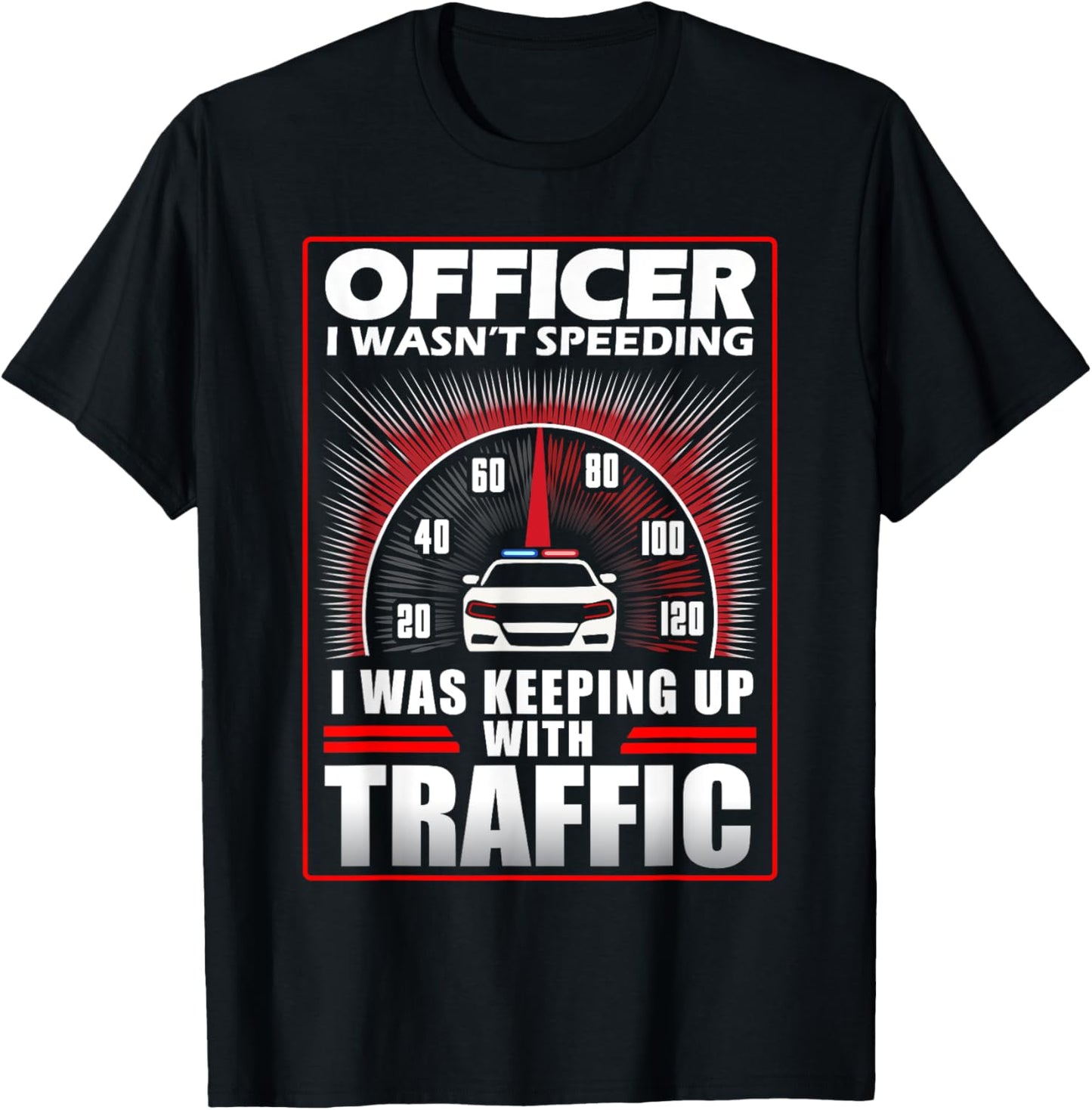 Officer Speeding Ticket For Car Enthusiasts & Mechanics T-Shirt - T-Shirt | Black