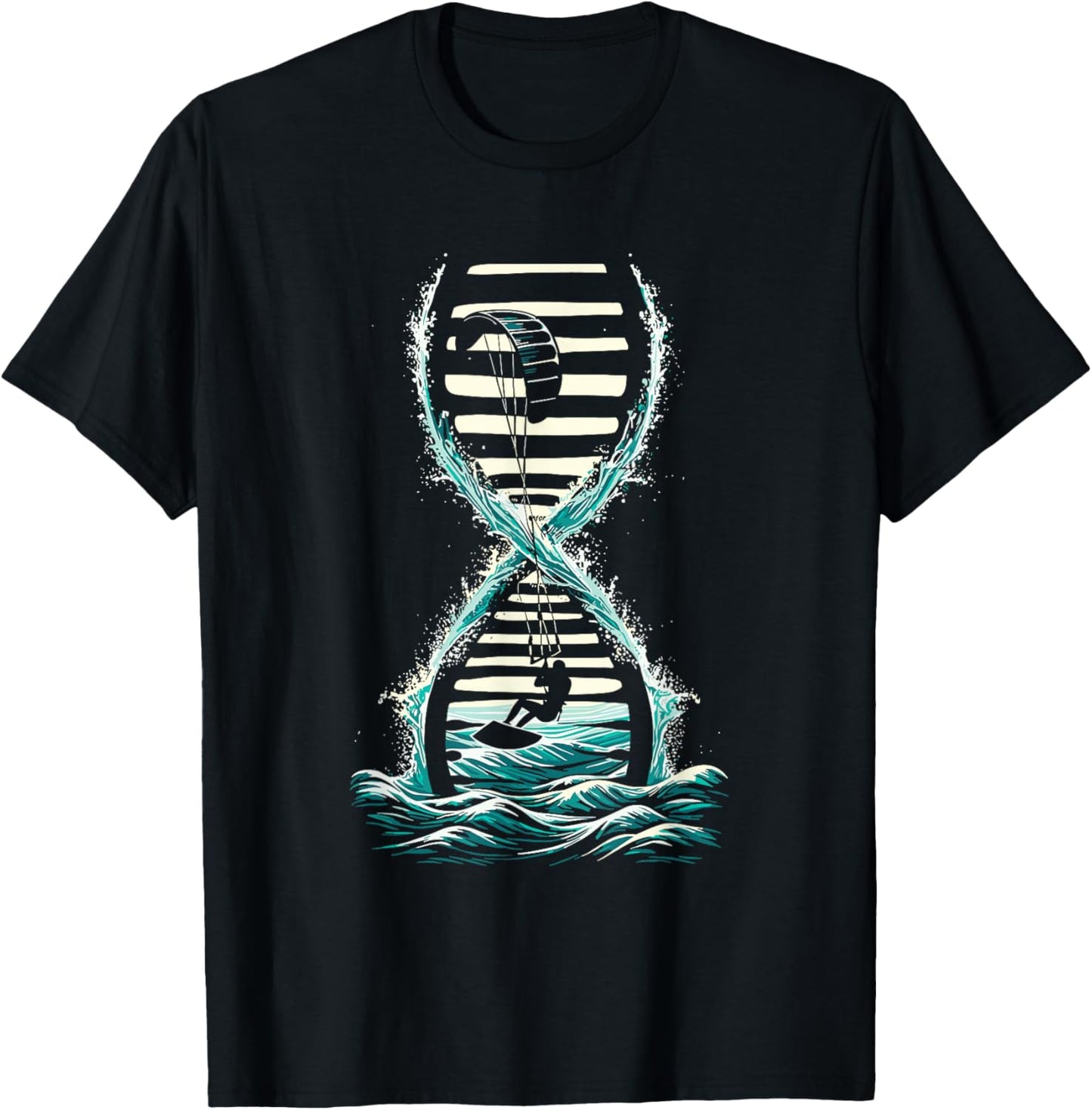 Kitesurfing Kitesurfing Kiteboarder T-Shirt - T-Shirt | Black