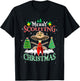 Merry Scouting Christmas Santa Hat Costume Scout Lover Kids T-Shirt - T-Shirt | Black