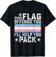 Transgender If This Flag Offends You Funny Trans Pride T-Shirt - T-Shirt | Black