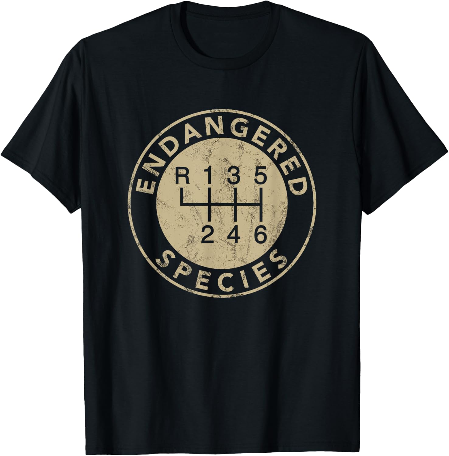 Endangered Species-Stick Shift-manual transmission Driver T-Shirt - T-Shirt | Black