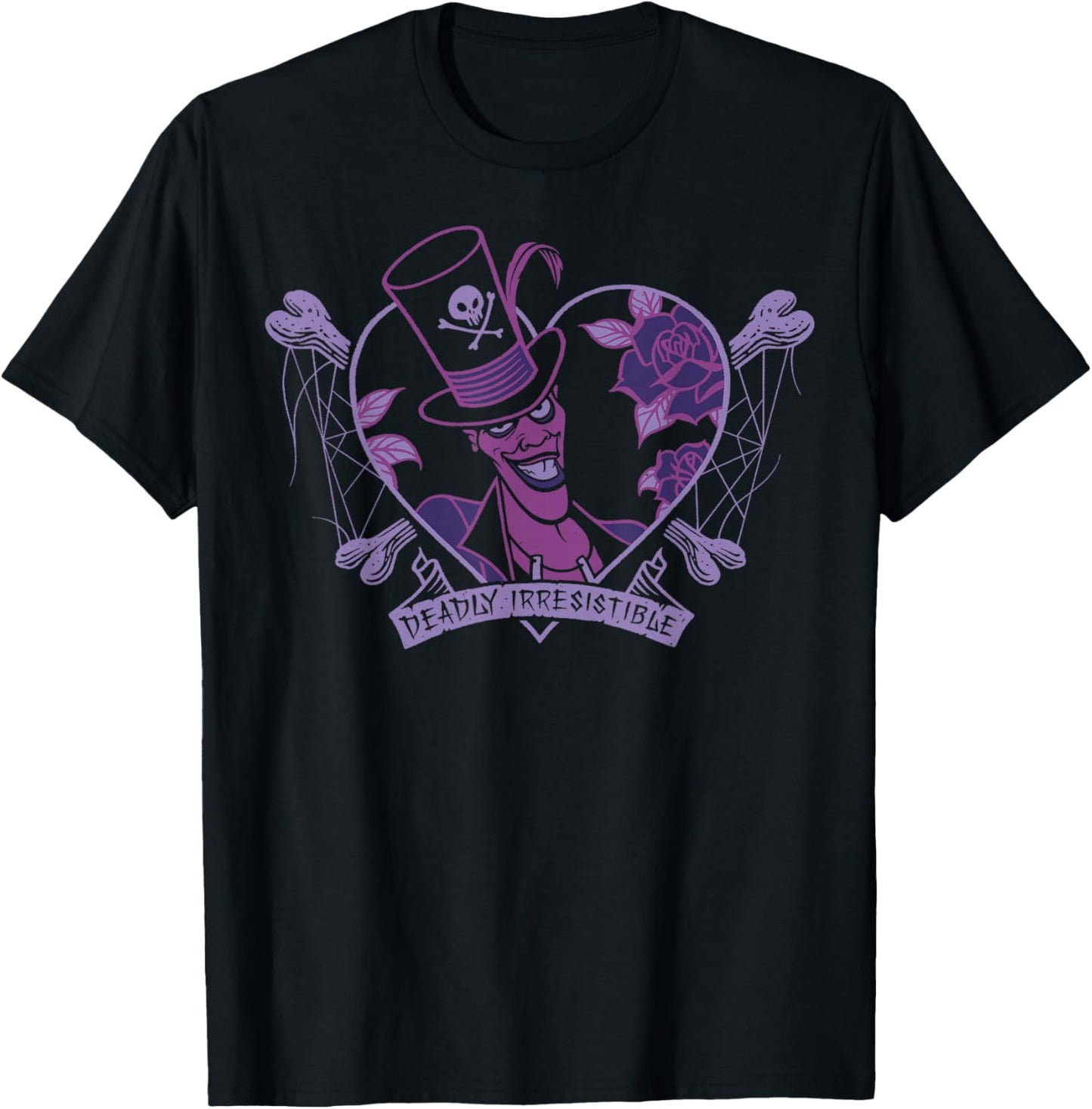 Disney Villains Valentine's Day Dr. Facilier Deadly Vintage T-Shirt - T-Shirt | Black